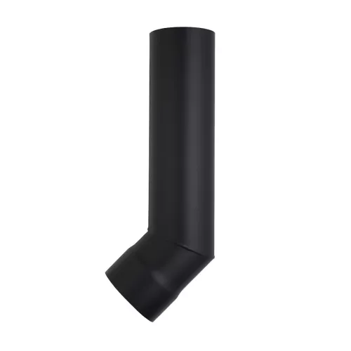 Harvia WZ45M Vinkelrör 45° 115mm Svart