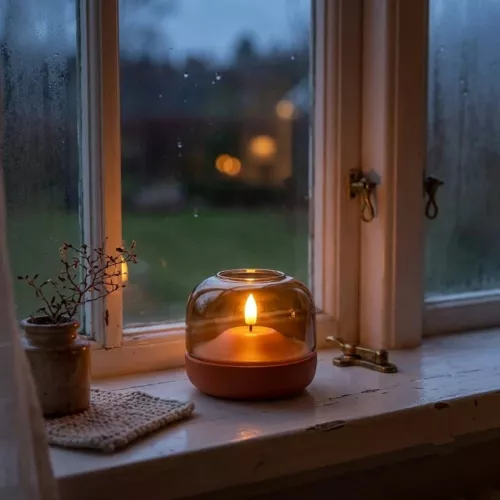 Lys Med Glasdekoration LED 2500-3100K IP20 Terracotta Konstsmide