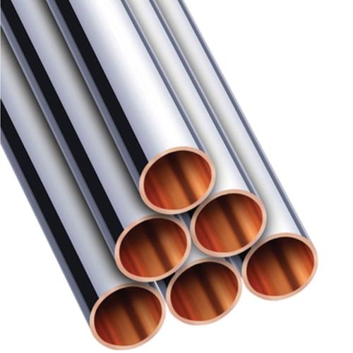 Kobberrør halvhårde forkromede 2 m Altech