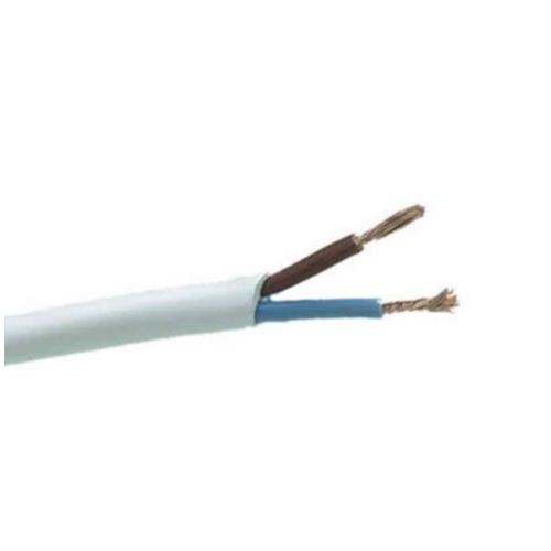 Lampeledning Rund SKK (H03VV-H) 2x0,75 10m Hvid Gelia