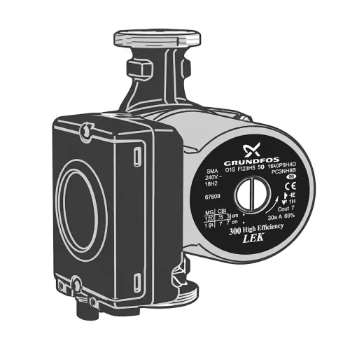 Nibe CPD 11-25/75 Højeffektiv Cirkulationspumpe Til SMO 20 & SMO 40