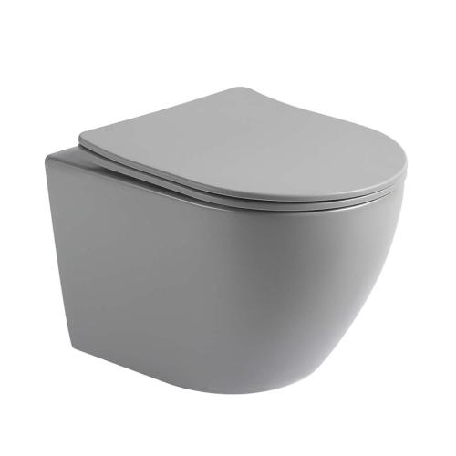 OCEANA Vägghängd Toalettstol Matt Grå, NOURK