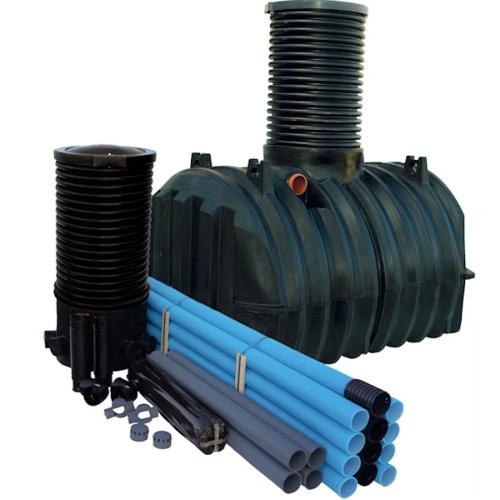 Slamavskiljare Septic III 2kbm Med Infiltrationspaket Kompakt