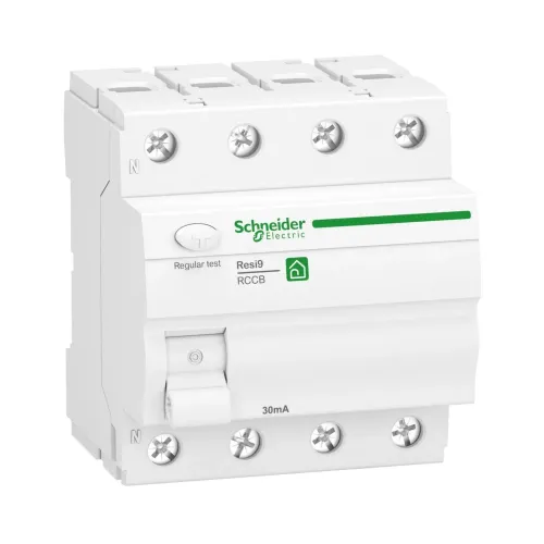 Jordfelsbrytare RESI9 4P 40A 30MA A Schneider