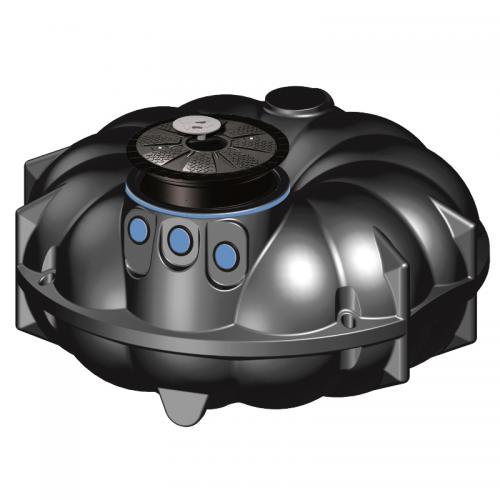 Sluten tank NEO lågbyggd 1500L inkl. stos 64cm & lock