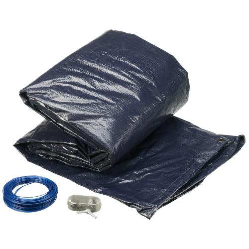 Swim & Fun Poolcover Vinter Med Vajerlås 490x360cm