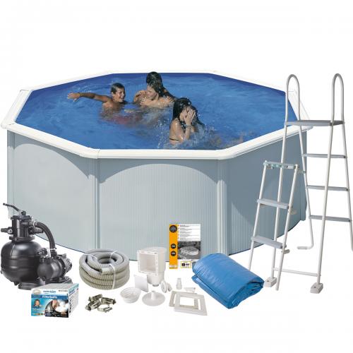 Pool Basic 120 Ø350 cm Vit