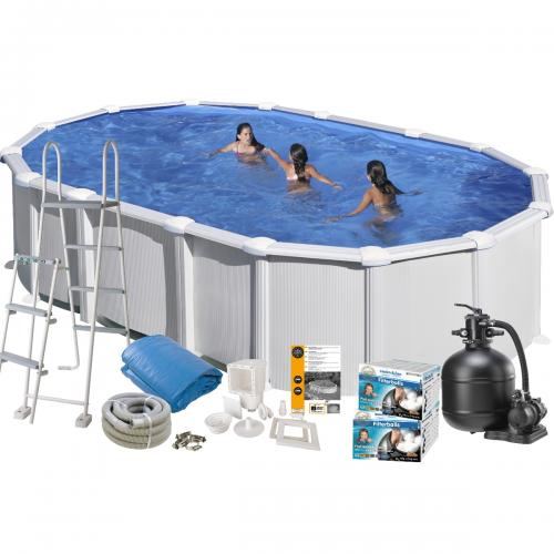 Pool Basic 132 730x375 cm Vit