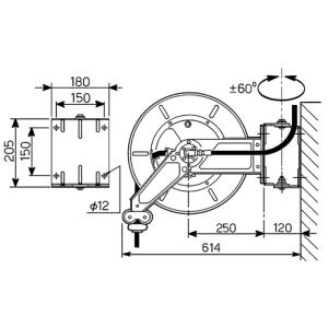 Slangvinda  högtryck 400bar 10mm 15m