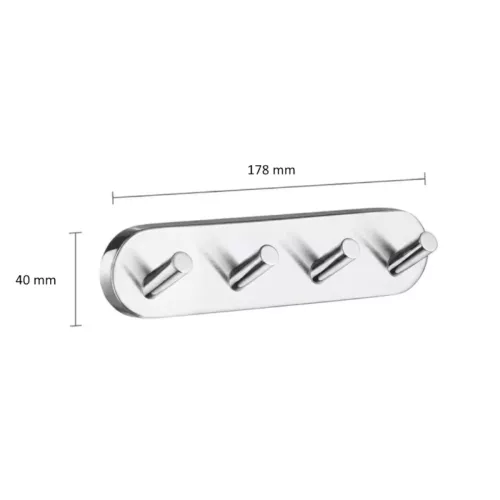 Handdukskrok 4-Krok Home Borstad Krom Smedbo HS359