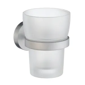 Home Hållare Med Tandborstglas Borstad Krom Smedbo HS343