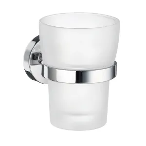 Home Hållare Med Tandborstglas Polerad Krom Smedbo HK343
