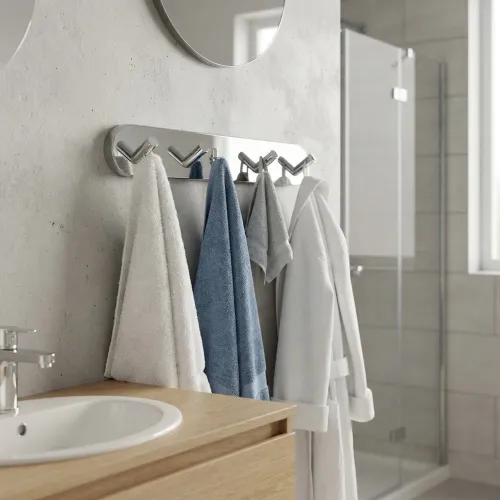 Home Handdukskrok 4-Krok Polerad Krom Smedbo HK359