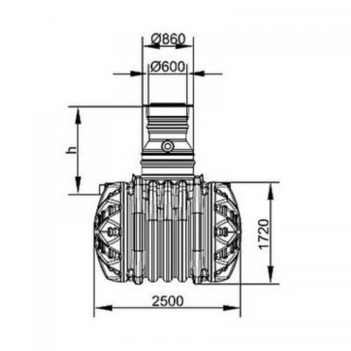Slamavskiljare Snigo-Sep. PE 4600L exkl stos