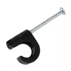 Spikklammer För Kabel 8-12mm Svart 30mm 100st Sormat 1500765
