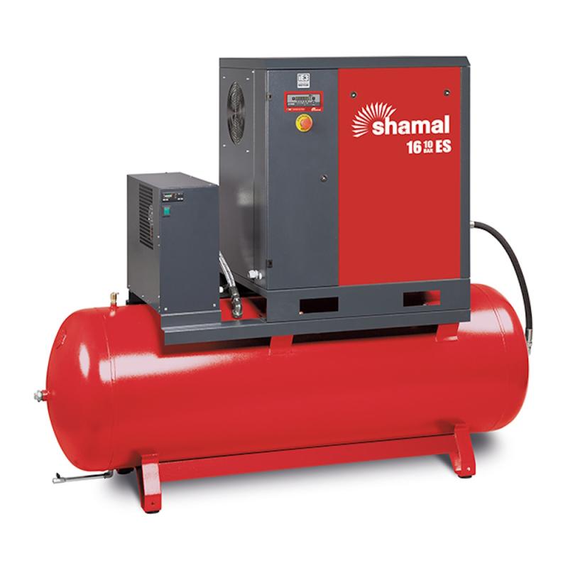 Skruvkompressor Storm 16-8-500 ES 20hk 8 Bar 500L/Tank Shamal