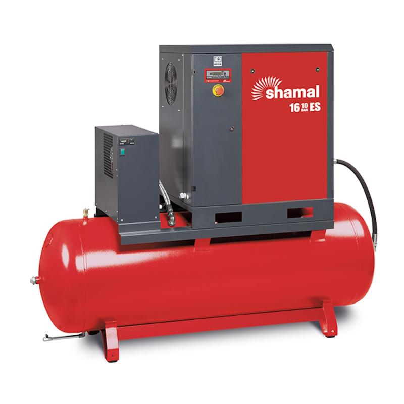 Skruvkompressor Storm 16-10-500 ES 20,0hk 10 Bar 500L/Tank Shamal