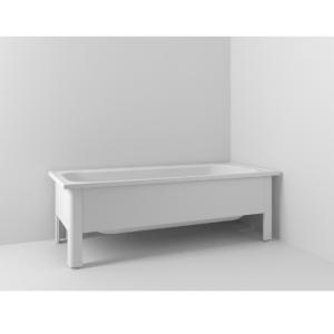 Enamel Bathtub S130cm White, Svedbergs