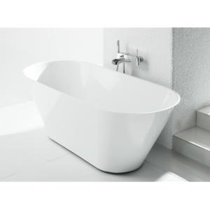 Cast Marble Bathtub Oval 170 White, Svedbergs