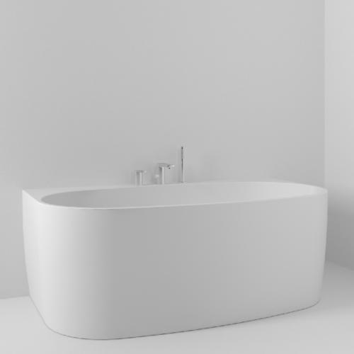 Lucite Bathtub Lule 158x58x86cm Casing Mounted, Svedbergs