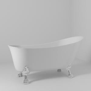 Acrylic Bathtub Belle, White, Svedbergs