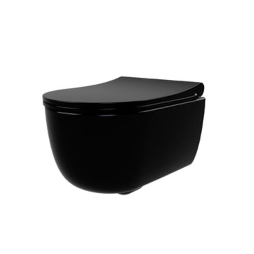 WC Wall-Hung 36x40x52cm Black, Svedbergs