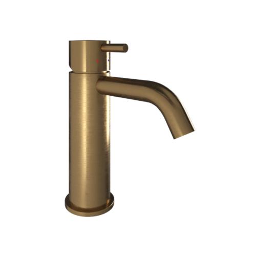 Skule Fristående Tvättställsblandare Slät, Borstad Mässing, Svedbergs