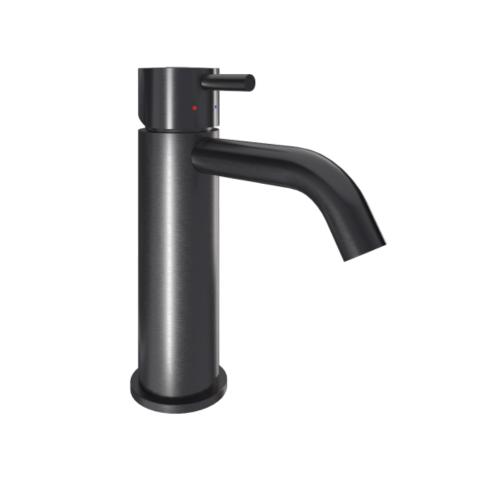 Skule Fristående Tvättställsblandare Slät Blyertssvart 165mm, Svedbergs