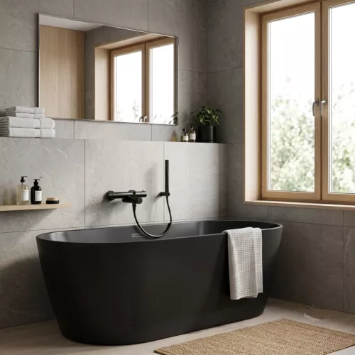 Spika Bathtub Package cc 160mm Black Svedbergs