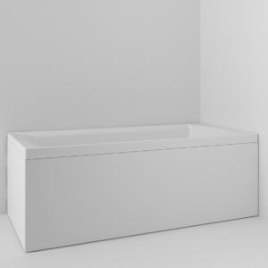 Acrylic Bathtub Kalix Incl. Front And Gable, Svedbergs