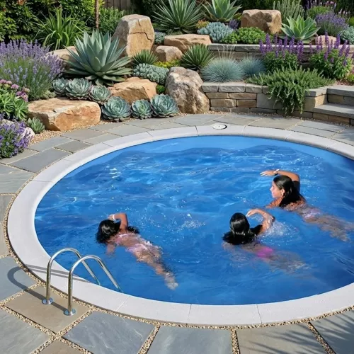 Swim & Fun Nedgravet Pool 420x150cm Rund
