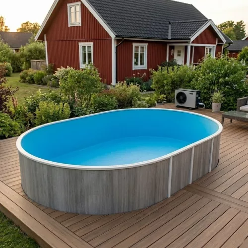 Swim & Fun Poolliner Overlay 0.4mm For Freestanding 610x375x120cm Oval Pool