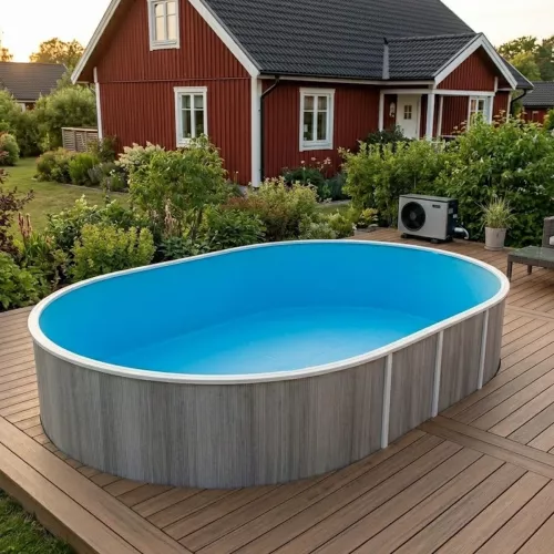 Swim & Fun Poolliner Overlay 0.4mm For Freestanding 730x375x120cm Oval Pool