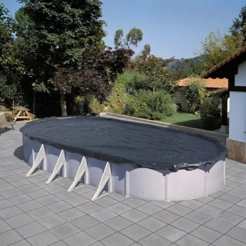 Swim & Fun Pool Cover Winter For Oval Pool 490x360cm With Wire Lock