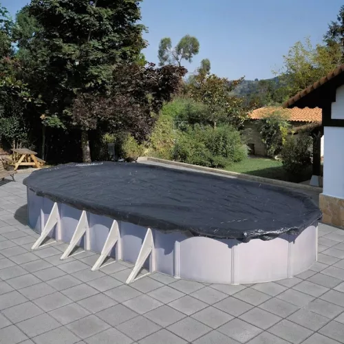 Swim & Fun Pool Cover Winter For Oval Pool 500x300cm With Wire Lock