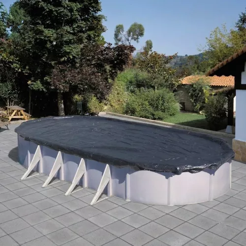 Swim & Fun Pool Cover Winter For Oval Pool 610x360cm With Wire Lock