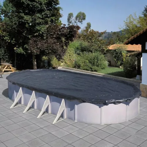 Swim & Fun Pool Cover Winter For Oval Pool 610x375cm With Wire Lock