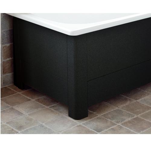 Tilläggsfront Emaljbadkar 130cm Svart, Svedbergs