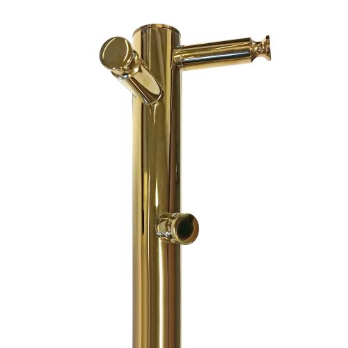 Uno Plus Håndklædetørrer 1480x30mm Guld Rustfrit Stål, Kriss