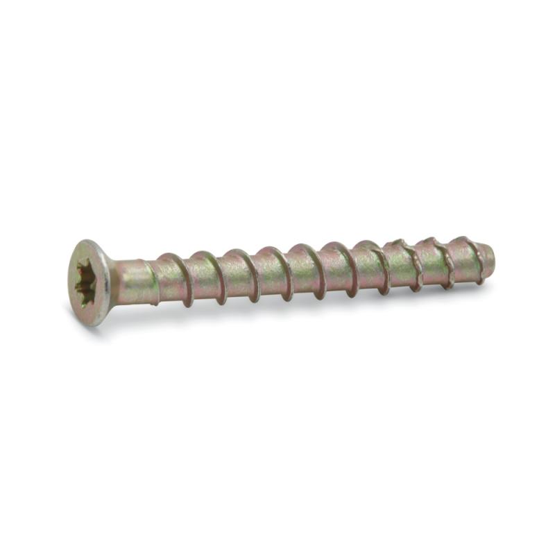 Listskruv Betong 5,0, 100st, Fast (40 mm, Gul)