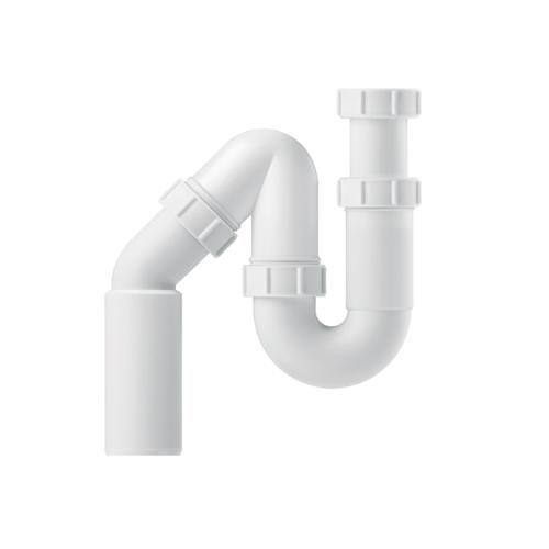 Vattenlås G1 1/2, Vit, Jafo