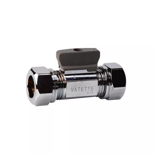 Vatette Ball Valve Straight 12x10mm With Knob
