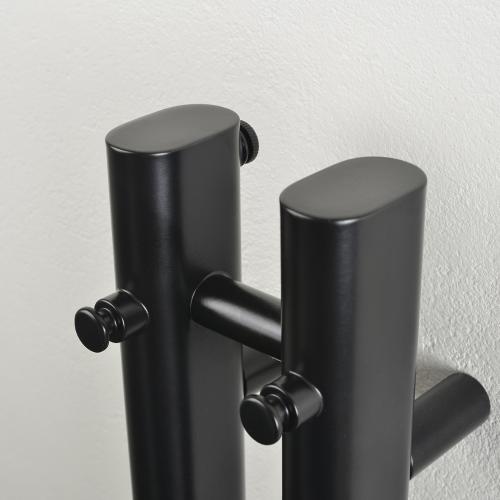 Vega Håndklædetørrer 1420x106mm Mat Sort, Kriss