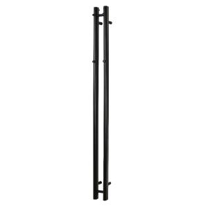 Vega Towel Warmer 1420x106mm Matt Black, Kriss