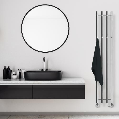 Vega Håndklædetørrer 1420x257mm Krom, Kriss