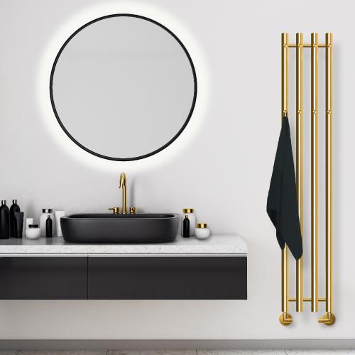 Vega Håndklædetørrer 1420x257mm Guld, Kriss