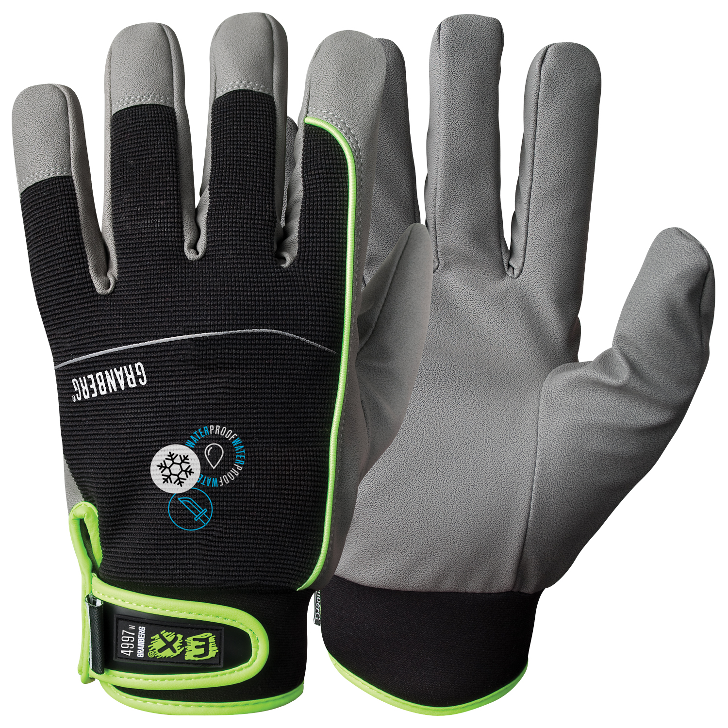 4997W, Varmfodrade montagehandskar EX® med skärskydd