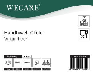 Pappershanduk WeCare Z-vikt 2-lag