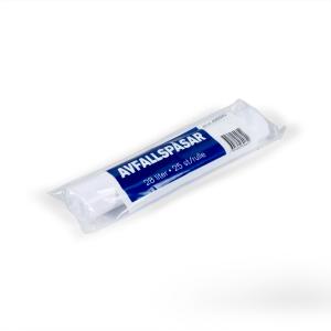 Papperskorgspåse LLD 510x570 mm Vit, 20rl kartong