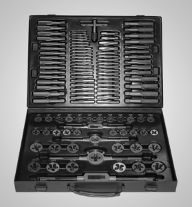 Tap & Die Set Alloy Steel, Metric & Inch 110 delar/pcs